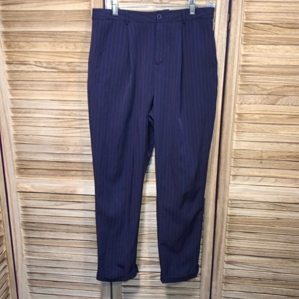 Forever 21 Pants Blue Red Stripe L